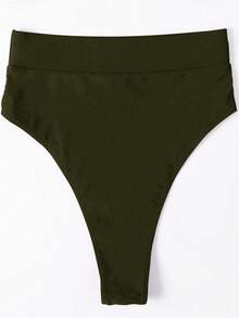 Swim Vcay Celana Bikini Wanita untuk Liburan Pantai - Hijau Tentara - View 3