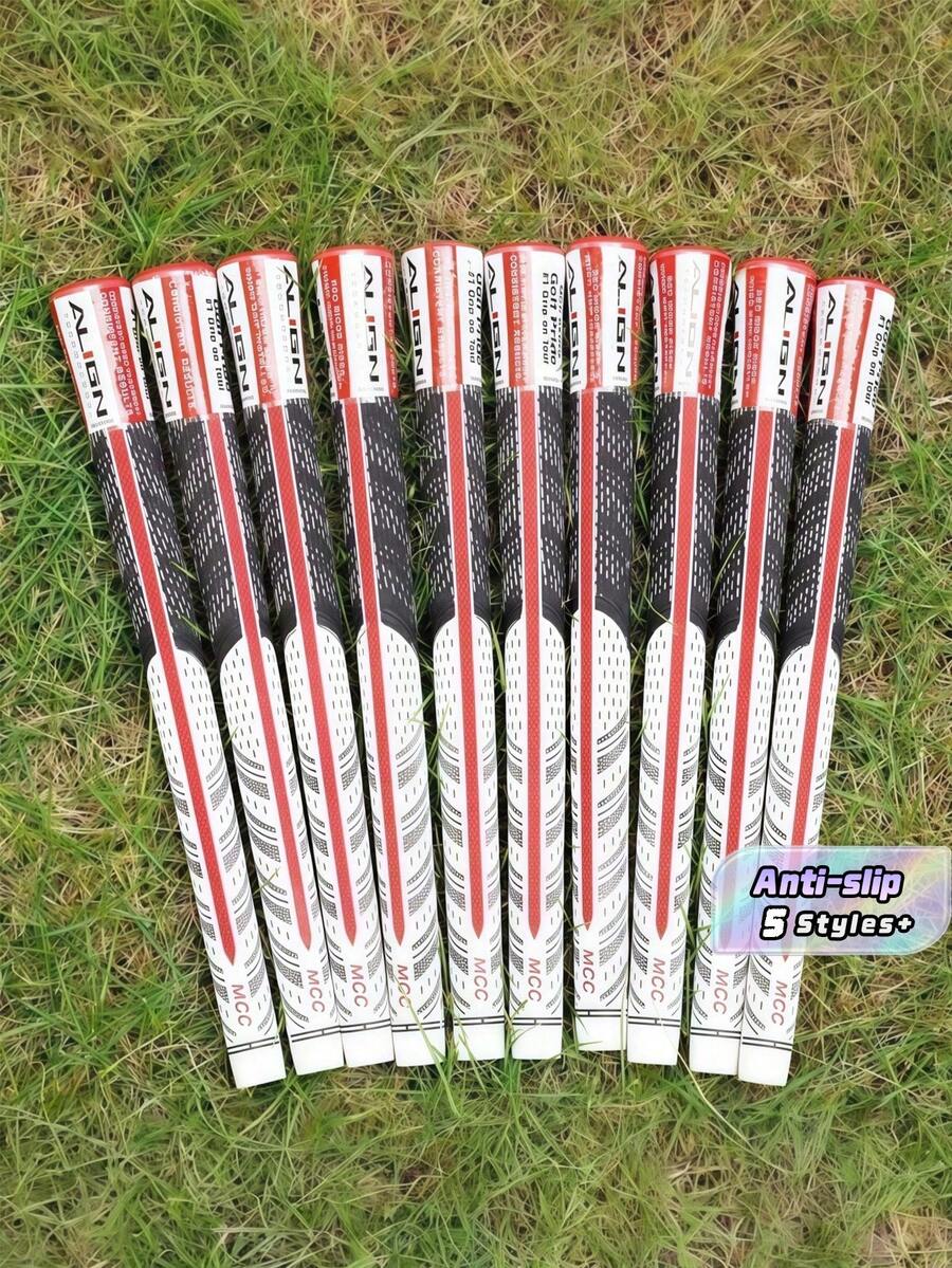 5PCS Rubber Anti Slip Golf Club Various Colors Grips With Back Line For Men Women Unisex Replacement Golf Accessories - Multicolor - View 1