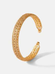 MOTF PRE18K GOLD PLATED MESH ZIRCONIUM INLAID PREMIUM NICHE BRACELET - Yellow Gold - View 3