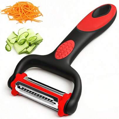 1pc Multifunction Vegetable Peeler Julienne Peeler For Kitchen,3 In 1 Blade Spin Design With Julienne Function,Potato Apple Vegetable Peelers For Kitchen, I And Y Peelers For Fruit Veggie Potatoes Carrot Cucumber, 3 In 1 Blade Spin Design With Julienne Function
