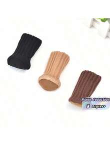 4PCS Table And Chair Leg Socks, Perfect For Noise Elimination, Floor Protectors, Non-Slip Chair Leg Socks, Furniture Leg Covers, High Elasticity, Woven Furniture Pads - Multicolor - View 5