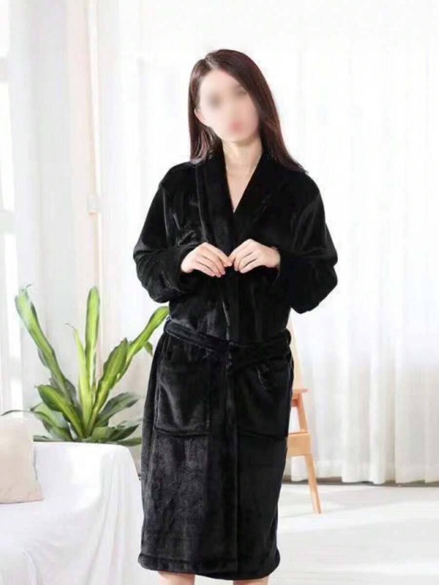 The One-Piece Surfing Cloak Is More Gown, Hooded, Wearable Beach Towel, Sand-Proof And Easy To Carry, Quick-Drying Suede Material, Two-Way Zipper, Suitable For Surfing, Swimming Pool And Other Outdoor Occasions, Both Men And Women. - Multicolor - View 1