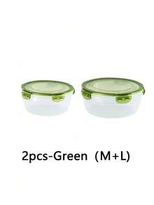 SHEIN Recipientes de almacenamiento de alimentos transparentes de color púrpura y verde, recipientes herméticos redondos con tapas para mantener los alimentos frescos, los mejores recipientes para alimentos para mantener los alimentos frescos, tazones de mezcla de plástico, recipientes de almacenamiento de cocina apilables a prueba de fugas y reutilizables, aptos para microondas, congelador y lavavajillas, adecuados para almacenar perejil, frutas, pan, huevos y talla grande. - Multicolor - Ver 30