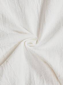 VENTUSAIL Men's Casual Beach Vacation Style Solid White Straight Leg Pants - White - View 5