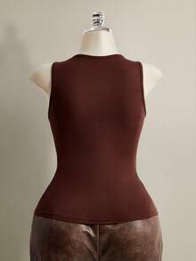 SHEIN ICON 大码女式 Y2K 网眼做旧撞色性感吊带背心 - 彩色 - 查看 11