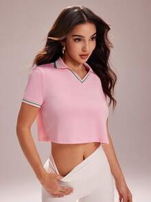 CourtClass Women's Sports Polos - Pink - View 5