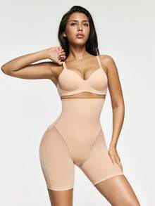 SHAPORA 1件装女士高腰塑身裤，黑色，休闲运动装 - 杏色 - 查看 7