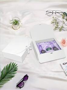 15 piezas Cajas de regalo con tapas Cajas de regalo blancas y negras Caja de propuesta para damas de honor con cinta Cajas de papel kraft para embalaje de bodas, regalos, cumpleaños, Navidad y fiestas - Multicolor - Ver 5
