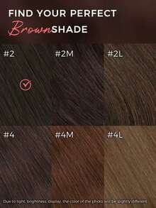 #2 Tóc nối kẹp màu nâu đậm, tóc thật 7 miếng 115g, đủ cho cả đầu, tóc Remy tự nhiên, 100% tóc thật, tóc thẳng, tóc nối S2, vẻ đẹp quyến rũ mùa lễ hội - S2 - Xem 17