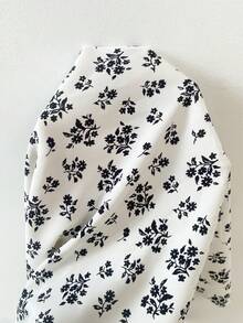 Écloséra Women's Holiday Button Lace Patchwork Floral Print Dress - White - View 6