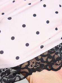 2026 Summer New Casual Minimalist Y2K Polka Dot Dress For Women - Pink - View 6