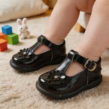 Zapatos Para Niña Con Detalle Y Cinta - Negro - Ver 2