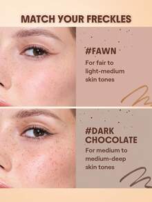 Double Dot 雀斑筆-Dark Chocolate 品牌 美容 化妝 化妝品 適合女性與女孩 完美搭配夏季春季 Y2K 時尚 流行 生日 母親節禮物 假期 派對準備就緒 最佳顏色 - Dark Chocolate - 查看 5