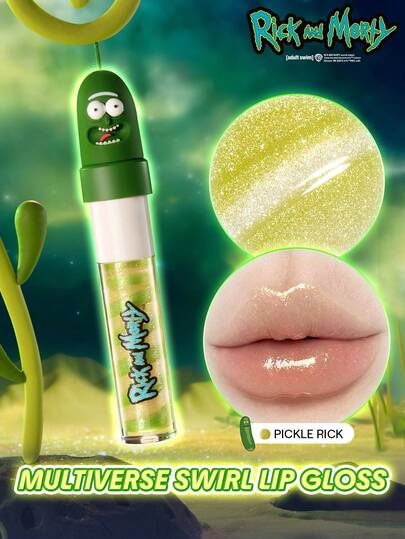 Rick and Morty X SHEGLAM Multiverse Swirl 唇彩-Pickle Rick 品牌 美容 化妝 化妝品 適合女性與女孩 完美搭配夏季春季 Y2K 時尚 流行 生日 母親節禮物 假期 派對準備就緒 最佳顏色