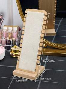 1 Or 2 Pieces Creative Bamboo Necklace Display Stand, Fashion Jewelry Storage Rack, Perfect For The Back-To-School Season - One Size - View 2