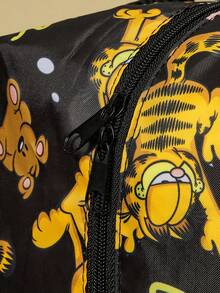 GARFIELD | SHEIN 1个可爱卡通人物印花可折叠购物袋/手提袋，配有带珠链的小收纳袋，可挂在包上，轻便易携，适合购物、通勤、外出等场合。 - 混色 - 查看 8