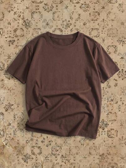 RivetRise T-shirt Uomo A Manica Corta Con Girocollo In Tinta Unita
