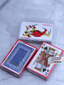SHEIN 2 lá bài Poker, Bài tây, Bài Poker tiêu chuẩn, Bài tây dành cho người lớn, Bài tây chống thấm nước, Lá bài Joker lớn cao cấp, Quà Giáng sinh, Đồ dùng tiệc tùng, Bài tây, Trò chơi bài trong tiệc, Trò chơi bài, Hộp đựng bài, Bài tây, Bài tây, Trò chơi bài, Bài tây, Trò chơi bài Poker - Nhiều màu - Xem 7
