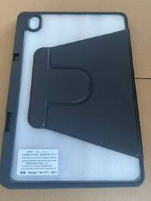 Ốp bảo vệ siêu mỏng xoay được DANYCASE tương thích với Apple Galaxy Tab S9 FE+ S9+ 12.4", S9 S9FE A8 S7+ S8+ S7FE S7 S8 S6lite, có khe cắm bút, chống sốc, mặt lưng trong suốt. - màu đen - Xem 12