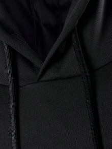 BATMAN X SHEIN Acti Log Áo khoác gile nam in họa tiết tối giản, đa năng - màu đen - Xem 4