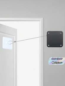 1 Mảnh Không Khoan Tự Động Đóng Cửa Đệm Trang Chủ Yên Tĩnh Kéo Dây Đóng Đẩy Kéo Cửa Gỗ Lò Xo Đơn Giản - Nhiều màu - Xem 6