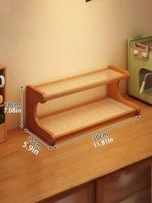 1PC Stepped Multi Tier Ladder Shelf Black For Plant Pot Balcony Windowsill Flower Cup Desk Display Stand Organizer - Brown - View 11