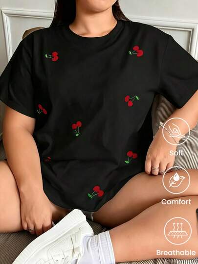 Fashionable Short Sleeve T-Shirt For Spring And Summer 2026, Made In Mexico, 180 Grams. Cartoon Print, Couple Model, Suitable For Indoor Or Outdoor Use. Round Neck, Unisex, Ideal For Office And Leisure. One-Piece Package.