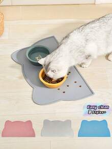 防水宠物食品垫，适用于狗和猫 - 防滑、易于清洁，适用于狗和猫的喂食垫 - 保护地板免受溢出和脏乱，保持地面清洁 - 多色 - 查看 9