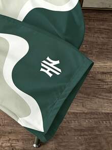 Manfinity Joysei Áo thun nam tay ngắn cổ tròn phối màu tương phản, kiểu dáng thường ngày, đa năng cho mùa hè. - Nhiều màu - Xem 4