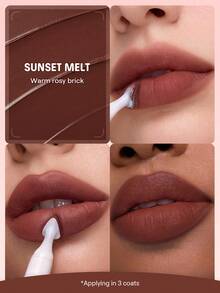 SHEGLAM Marshmallow Puff 唇部暈染筆-522 Sunset Melt 品牌美妝化妝品 適合女士與女孩 - 522 日落融化 - 查看 2