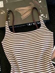 Áo tank top kẻ sọc kiểu dáng thường ngày dành cho nữ, phù hợp để mặc hàng ngày và đi du lịch. - Nhiều màu - Xem 3