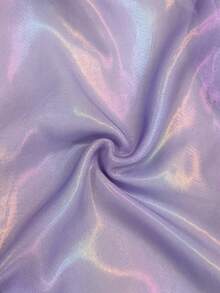 GlowEve Áo sơ mi nữ cao cấp chất liệu chiffon mỏng, óng ánh, kiểu dáng thường ngày, thắt nơ, thích hợp cho kỳ nghỉ. - Màu tím - Xem 4