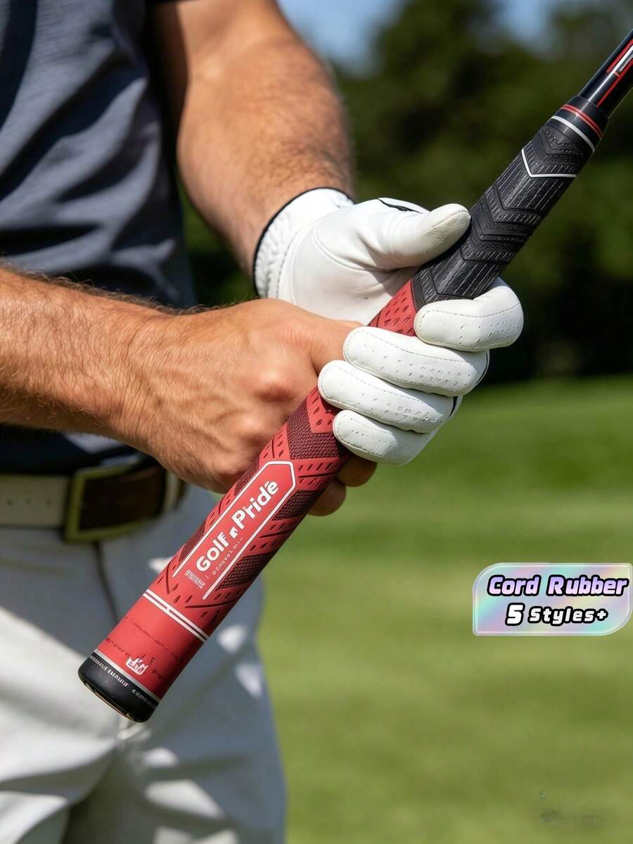 5PCS Pack Standard Cord Rubber Golf Grips Iron Wood Clubs Putting Aid Swing Trainer For Golf Player Golf Grips Practice Aid - Multicolor - View 1