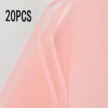 20pcs Solid Color Waterproof Matte Korean Paper Flower Wrapping Paper Gift Packaging Materials - Multicolor - View 14