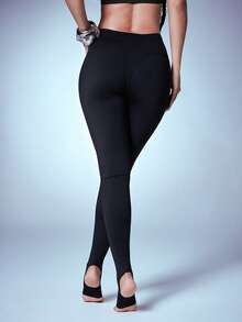 Quần legging cạp cao có quai giữ chân, kiểu dáng gợi cảm, thích hợp cho các buổi tiệc đêm, đi club hoặc xem hòa nhạc. - màu đen - Xem 6