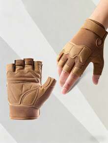 1PC Anti Slip Wear Resistant Breathable Shock Absorbing Protective Tactical Half Finger Gloves Men Women Outdoor Cycling Fitness Training Sports - Multicolor - View 30