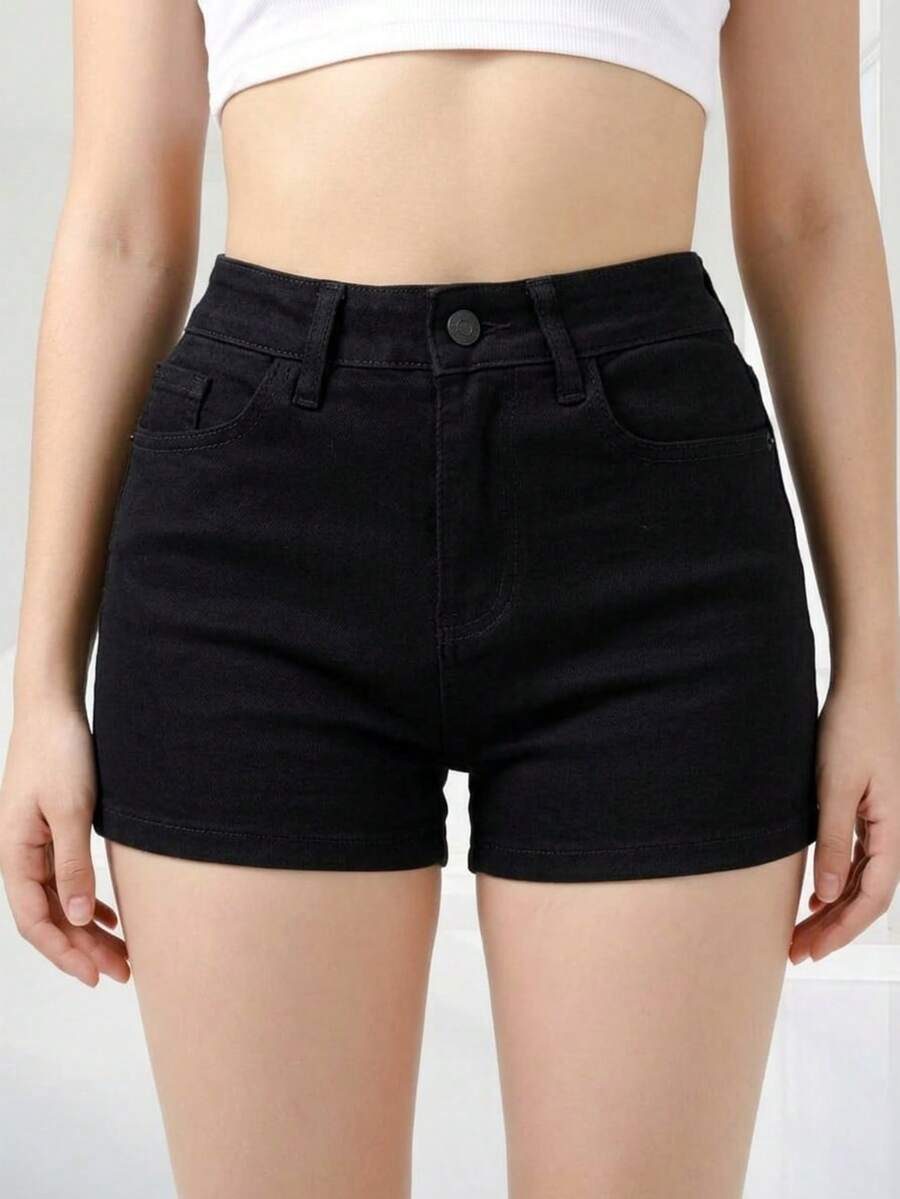 Mini short de mezclilla para mujer - Mezclilla - Ver 1