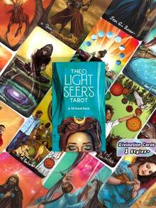 SHEIN Bộ bài Tarot Người Tìm Kiếm Ánh Sáng, 78 lá bài tiên tri, Khám Phá Bản Thân, Giải Trí Lễ Hội, Trang Trí Nhà Cửa, Đạo Cụ Ảo Thuật, Phù Hợp Cho Người Mới Bắt Đầu - Nhiều màu - Xem 1