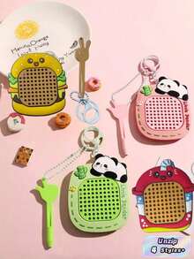 1 Bảng vẽ bi thép từ tính mini giảm căng thẳng kèm móc khóa, đồ chơi cảm giác chống lo âu di động dành cho người lớn - Đồ chơi để bàn văn phòng thú vị, trò chơi xếp hình du lịch (Quà tặng lý tưởng cho người bị ADHD) - Nhiều màu - Xem 1