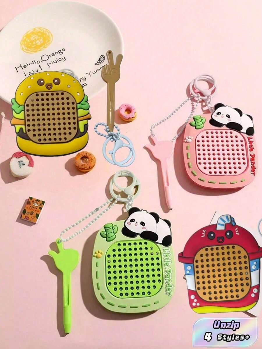 1 Bảng vẽ bi thép từ tính mini giảm căng thẳng kèm móc khóa, đồ chơi cảm giác chống lo âu di động dành cho người lớn - Đồ chơi để bàn văn phòng thú vị, trò chơi xếp hình du lịch (Quà tặng lý tưởng cho người bị ADHD) - Nhiều màu - Xem 1