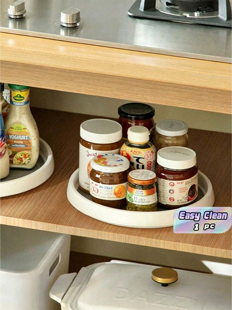 10-Inch Tilting And Rotating Storage Box, Suitable For Storage And Organization In Cabinets, Pantries, Kitchens, Bathrooms, Refrigerators, Countertops, Seasoning Racks, Etc. - Multicolor - View 1