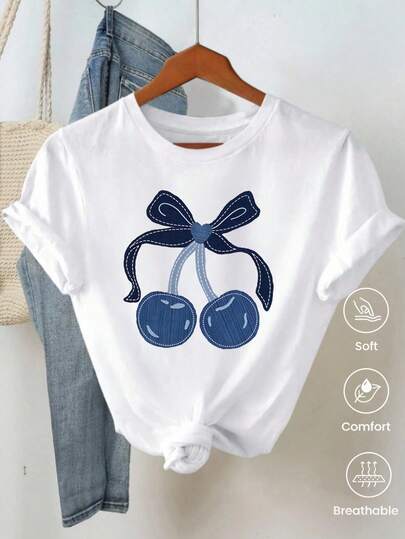 Camiseta de manga corta de moda para primavera y verano de 2026, hecha en México, 180 gramos. Estampado de dibujos animados, modelo de pareja, apta para uso interior o exterior. Cuello redondo, unisex, ideal para oficina y ocio. Paquete de una pieza.