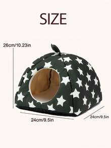 1PC Small Size Portable Pet Bed Removable Washable Machine Washable Lightweight Easy Access For Pets Soft Comfortable Warm Breathable For Dogs Cats Guinea Pigs Home Indoor Outdoor Travel Camping Use Pet Supplies Dog Bed Cat Bed Small Animal Bed Pet Accessories - Black - View 7