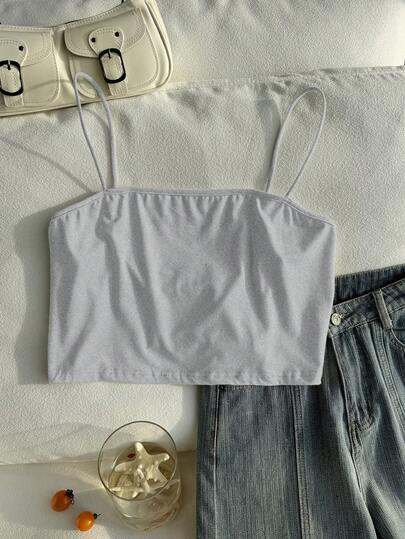 Comfortcana Áo camisole xếp ly màu trơn dành cho nữ cỡ lớn, kiểu dáng thường ngày, đa năng, thích hợp mặc hàng ngày.