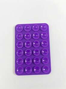 1pc Mobile Phone Silicone Suction Cup, With 24 Square Suction Cups , Silicone Double-Sided Suction Cup Phone Stand, Suitable For Phone Case, Selfie, Video, Multi-Scene Suction Cup - Multicolor - View 17