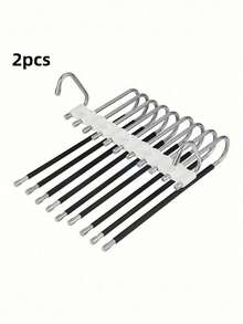 1 Móc Treo Quần Tiết Kiệm Tiết Kiệm, Chống Trượt, Bằng Thép Không Gỉ, Đa Chức Năng, Dùng Để Treo Quần Tây, Quần Jean, Khăn Rách, Giá Sắp Xếp Tủ Quần Legging. - trắng - Xem 8