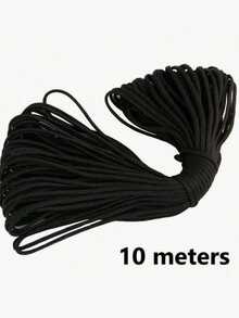 SHEIN 10M And 100m Black Nylon Braided Rope, Twisted Polypropylene Rope, Suitable For Outdoor Use, Used For Clothesline, Tent DIY, Handmade And Binding - Multicolor - View 8