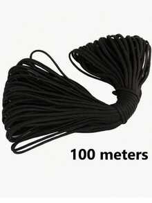 SHEIN 10M And 100m Black Nylon Braided Rope, Twisted Polypropylene Rope, Suitable For Outdoor Use, Used For Clothesline, Tent DIY, Handmade And Binding - Multicolor - View 9
