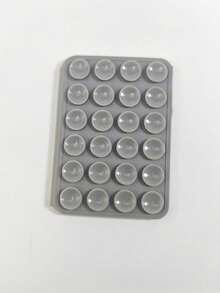 1pc Mobile Phone Silicone Suction Cup, With 24 Square Suction Cups , Silicone Double-Sided Suction Cup Phone Stand, Suitable For Phone Case, Selfie, Video, Multi-Scene Suction Cup - Multicolor - View 13