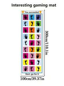 POKOJA LAND Polyester Fiber Sensory Folding Play Mat, Body Coordination Game Accessory, Multi-Person Interactive Balance Challenge, Portable & Easy To Carry, Team Building, Relieve Work Stress, Enhance Team Atmosphere - Multicolor - View 11